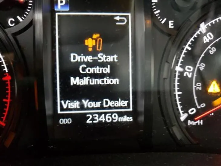 What Does My Drive Start Control Malfunction?
