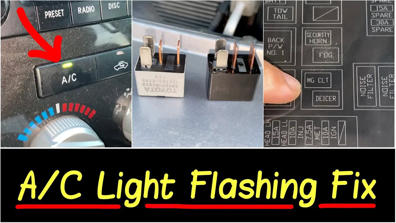 AC Light Blinking Toyota Camry: Reasons & Solutions
