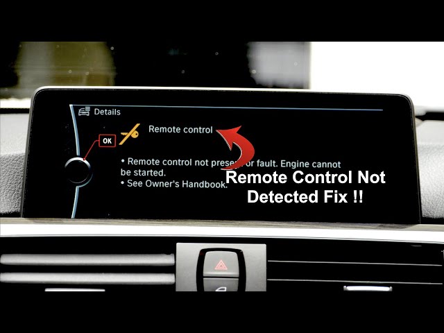 [SOLVED] Why Does My BMW Remote Key Not Detected?