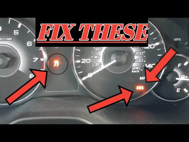 Why Is Subaru Brake Light Flashing And Traction Control Light?